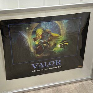 Valor Poster BlizzCon 2007 Exclusive World of Warcraft WoW Blizzard Paladin